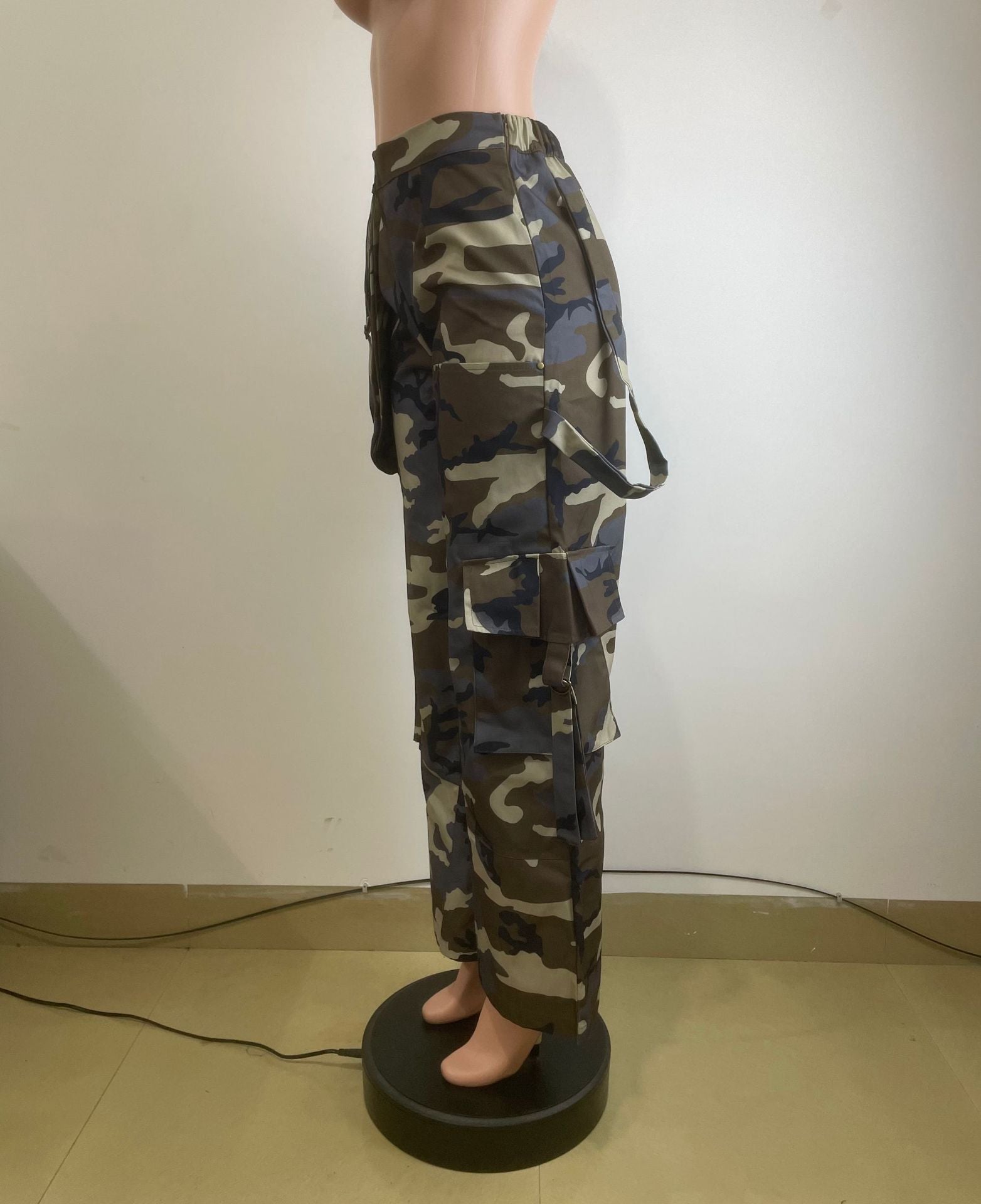 Women Casual Camouflage Multi-Pocket Pants 7
