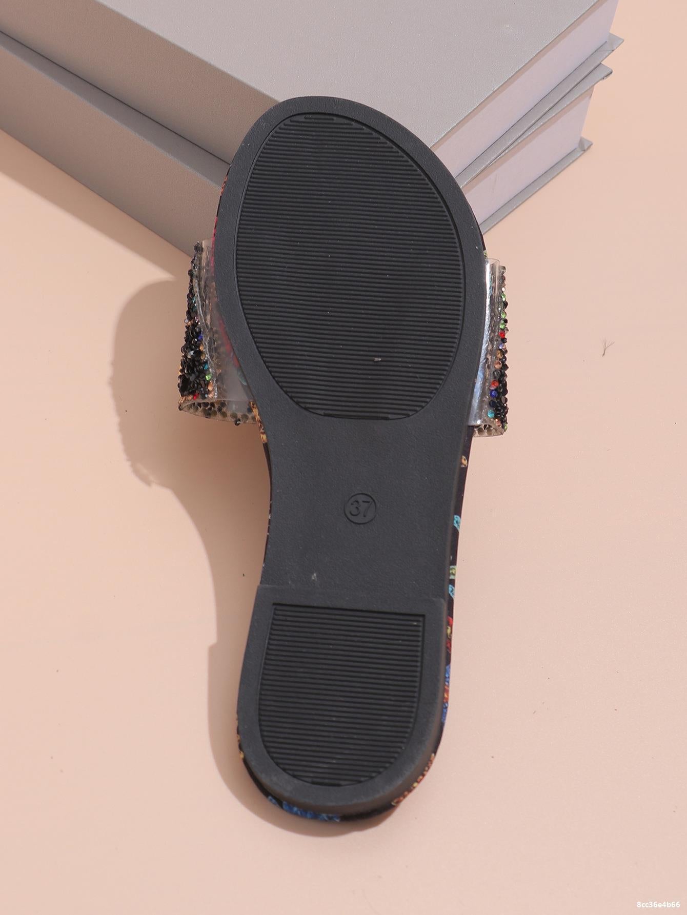 Summer Outdoor Wear Metal Diamond Sandals Slippers 9