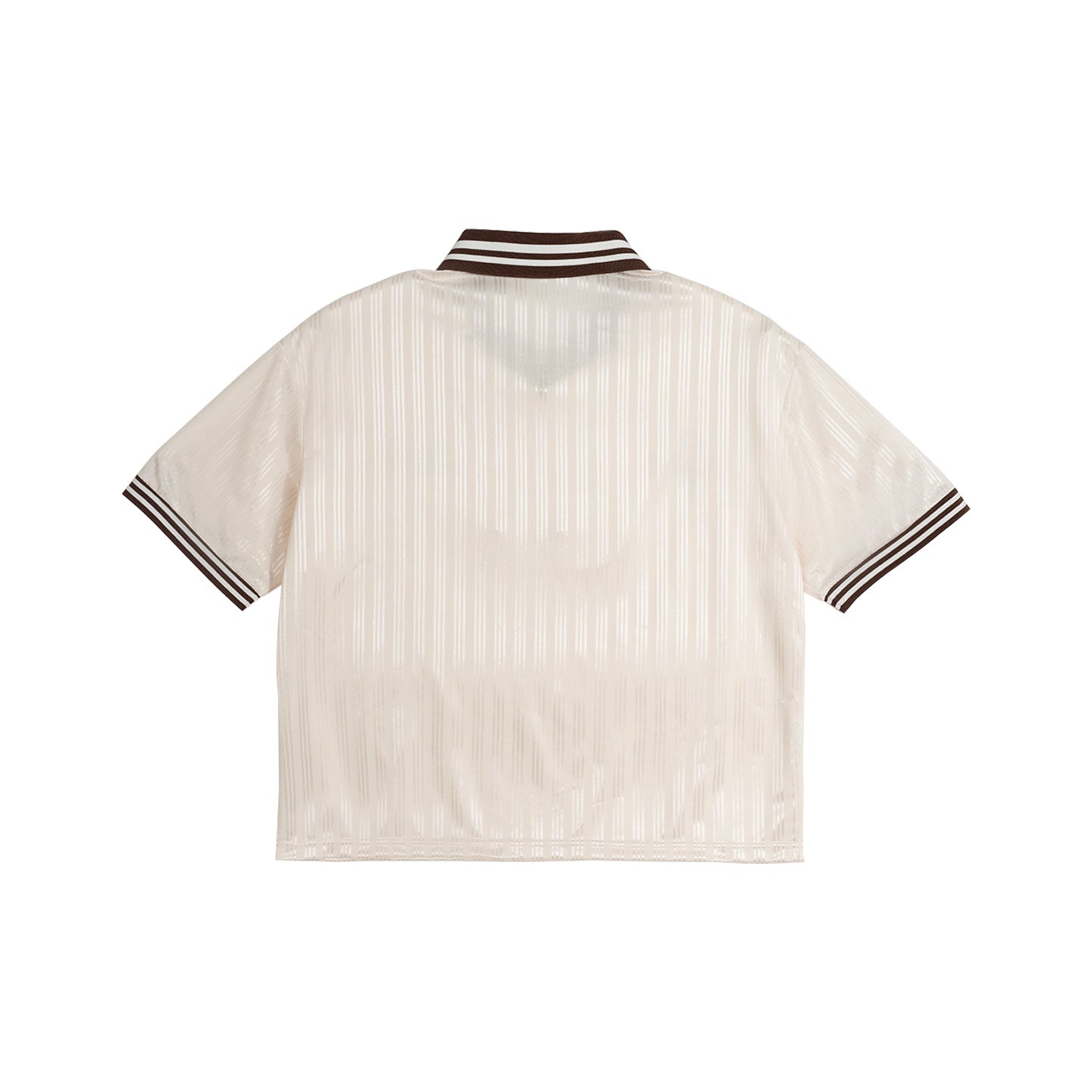 Men's Summer Polo Shirt Color Block Jersey Trendy Loose V-Neck Short Sleeve T-Shirt 3