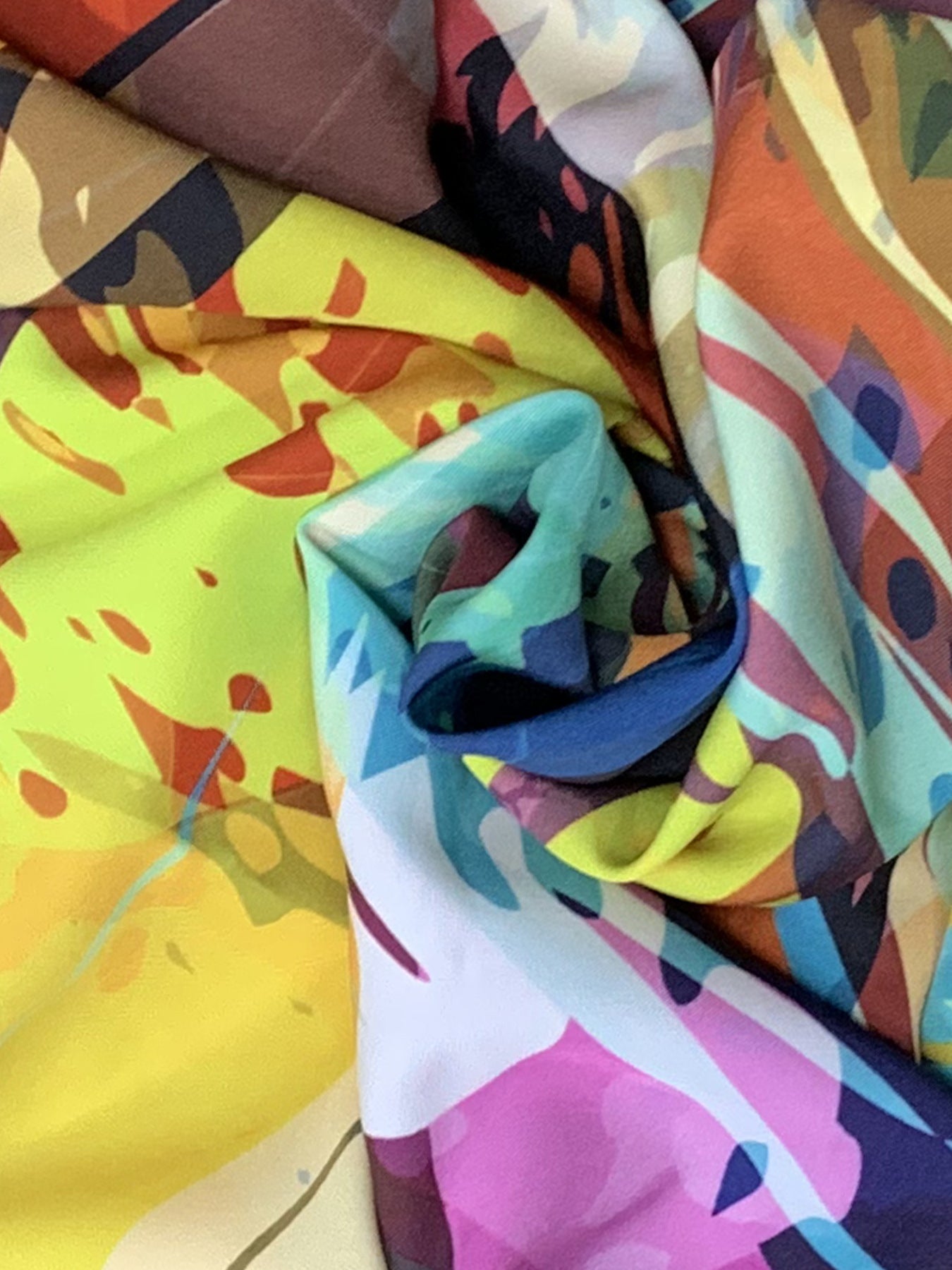 Spring and Summer Casual Print Slim Waist Wide Leg Pants 6