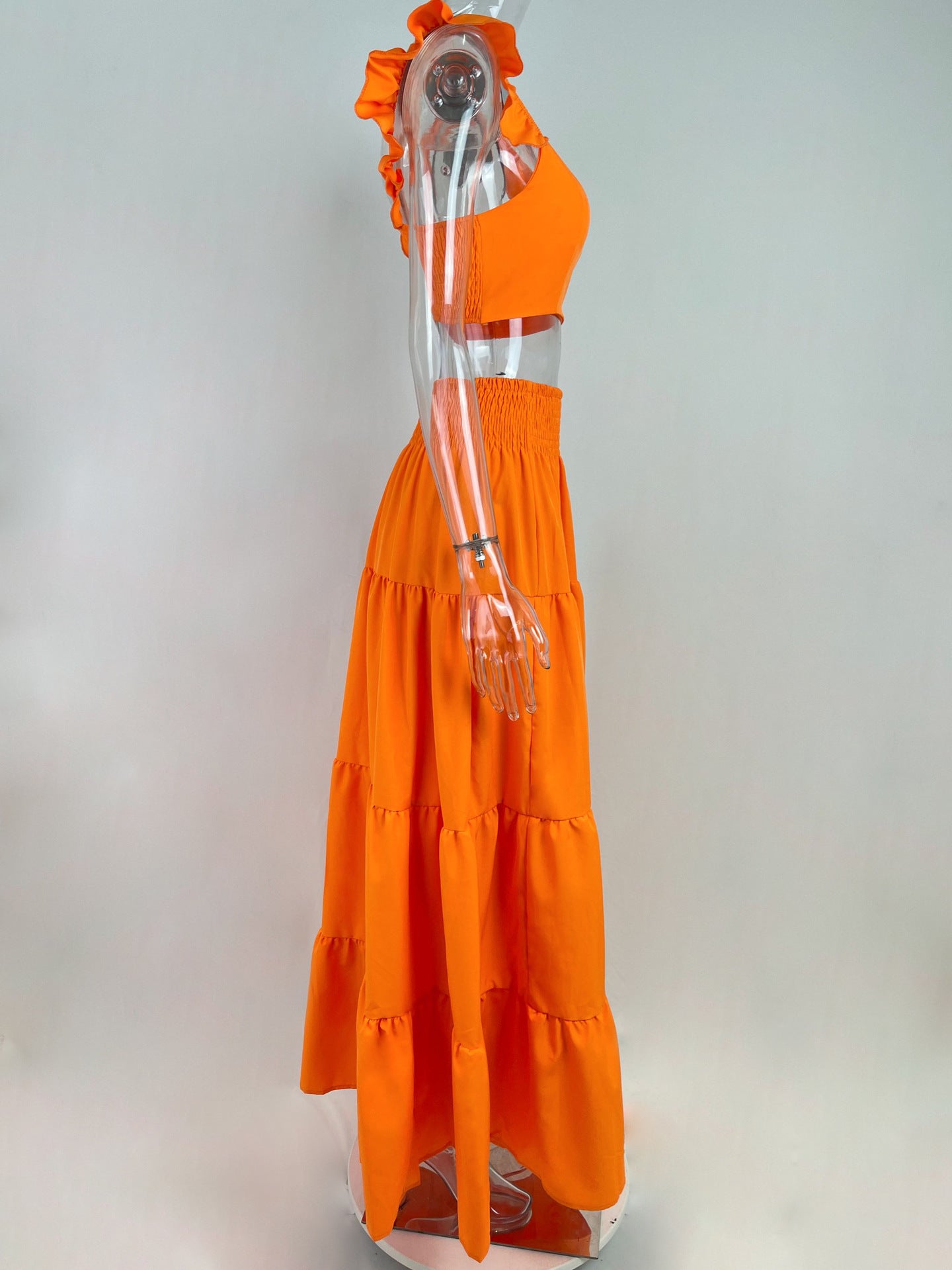 Women spring Career sexy suspender top and Skirt Casual two-piece set 16