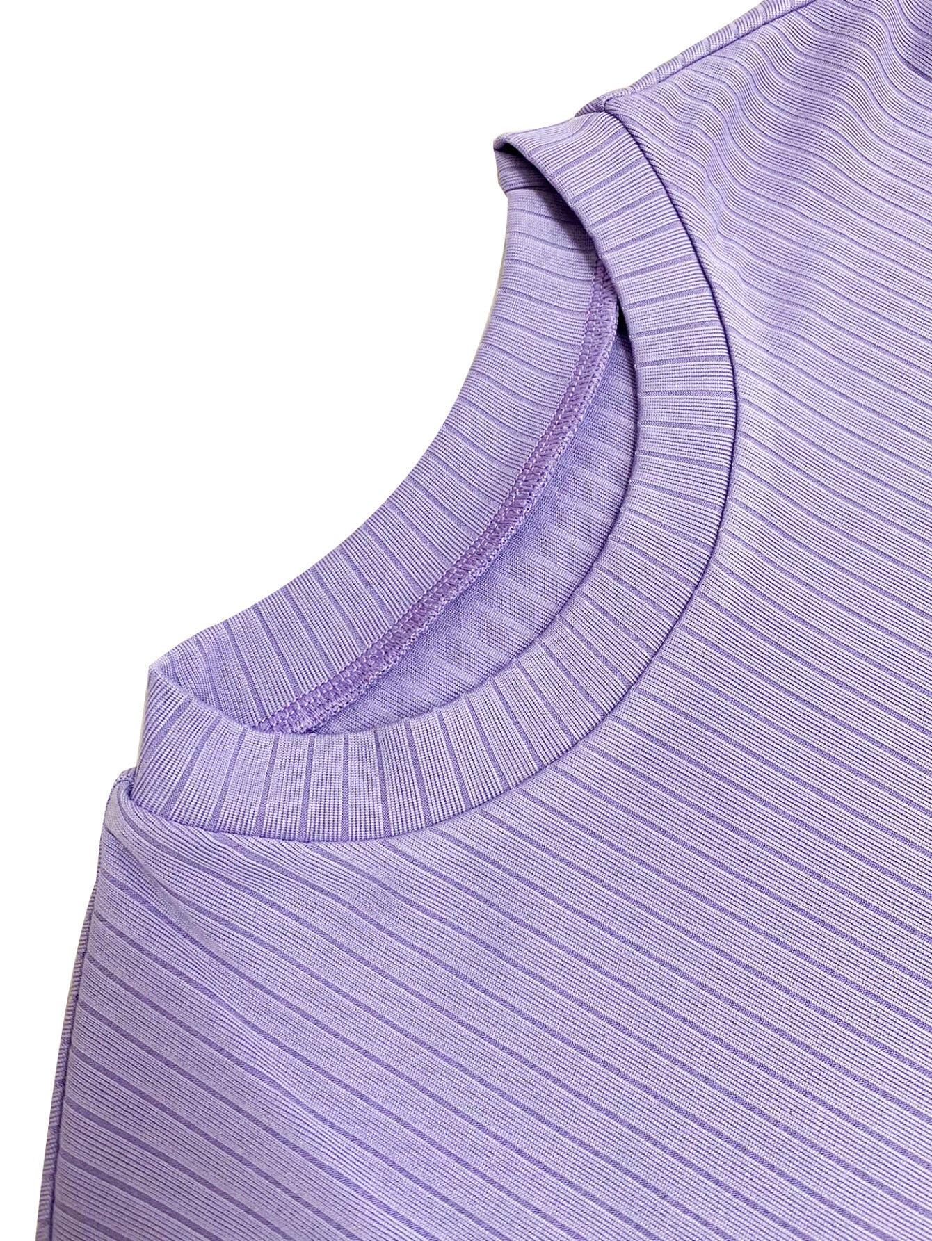 Summer Women's Fashion Round Neck Solid Rib Short Sleeve Sexy Slim Long Dress 25