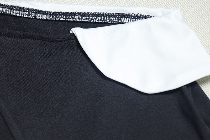 Women Solid Patchwork Sexy Sleeveless Ribbon Dress 10