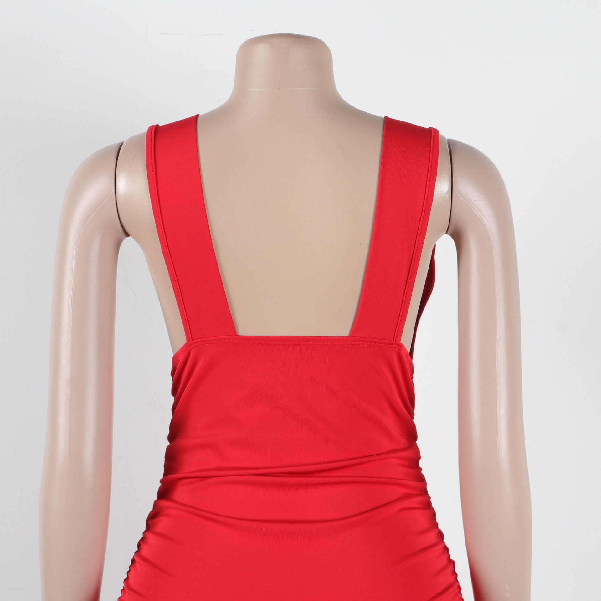 Sexy slim deep V neck sleeveless nightclub dress 30