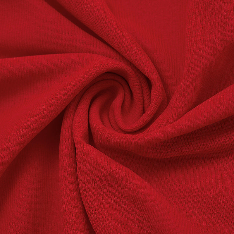 Women Fall Solid Casual Mesh Slash Shoulder Gathered Long-Sleeved Dress 16