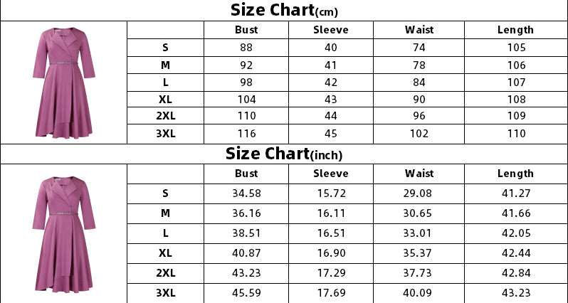 Women's Autumn Winter Fashion V-Neck Solid Color High Waist African Dress 14