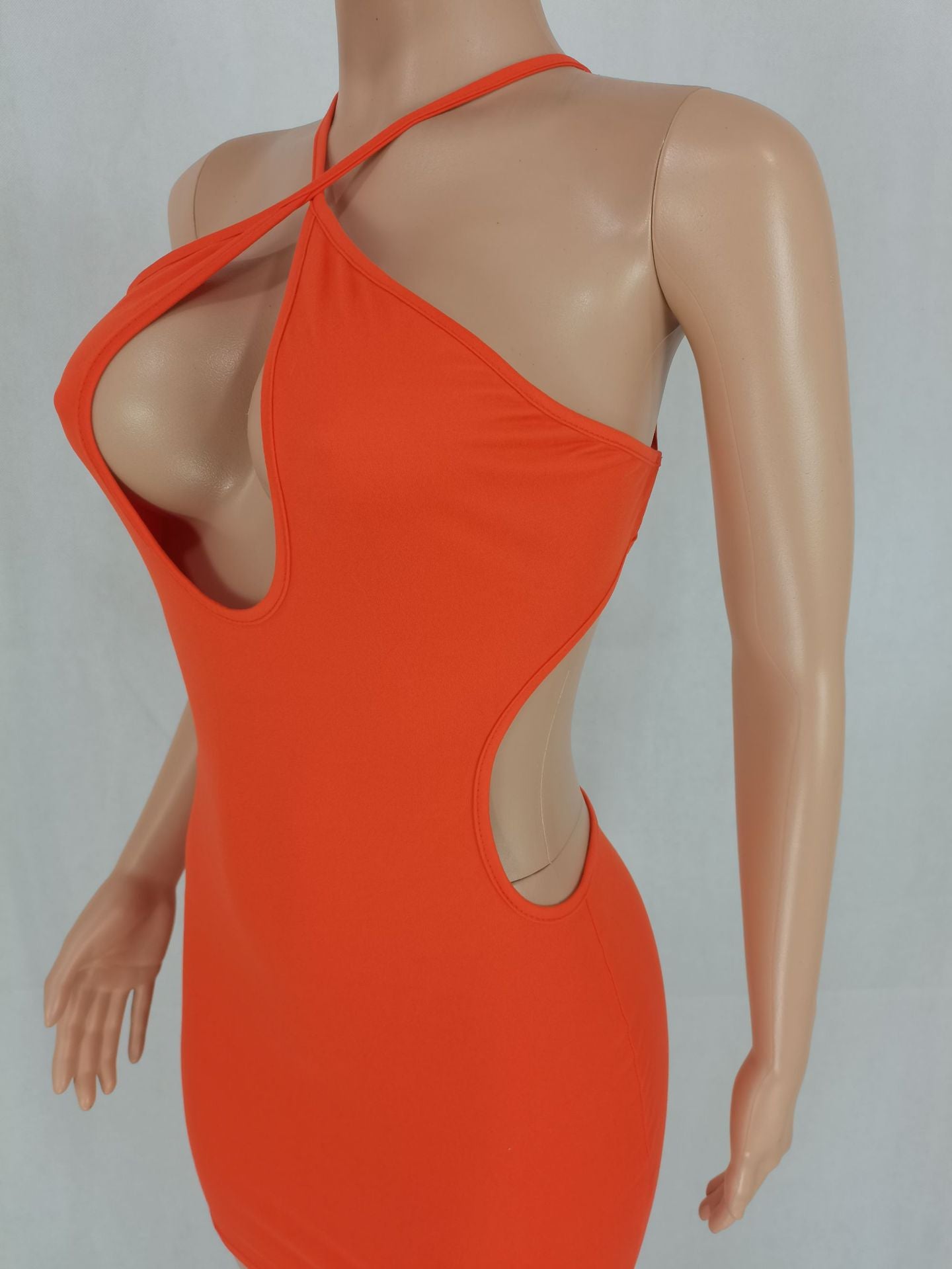 Women Sexy Cross Lace-Up Backless Dress 19