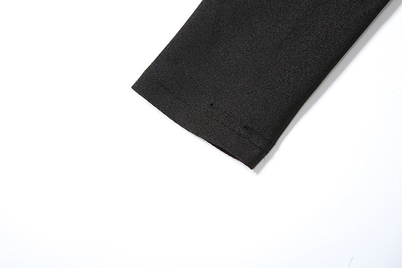 Spring Fashion Street Trend Off Shoulder Fur Patchwork High-Waist Hollow Women's Jumpsuit 14