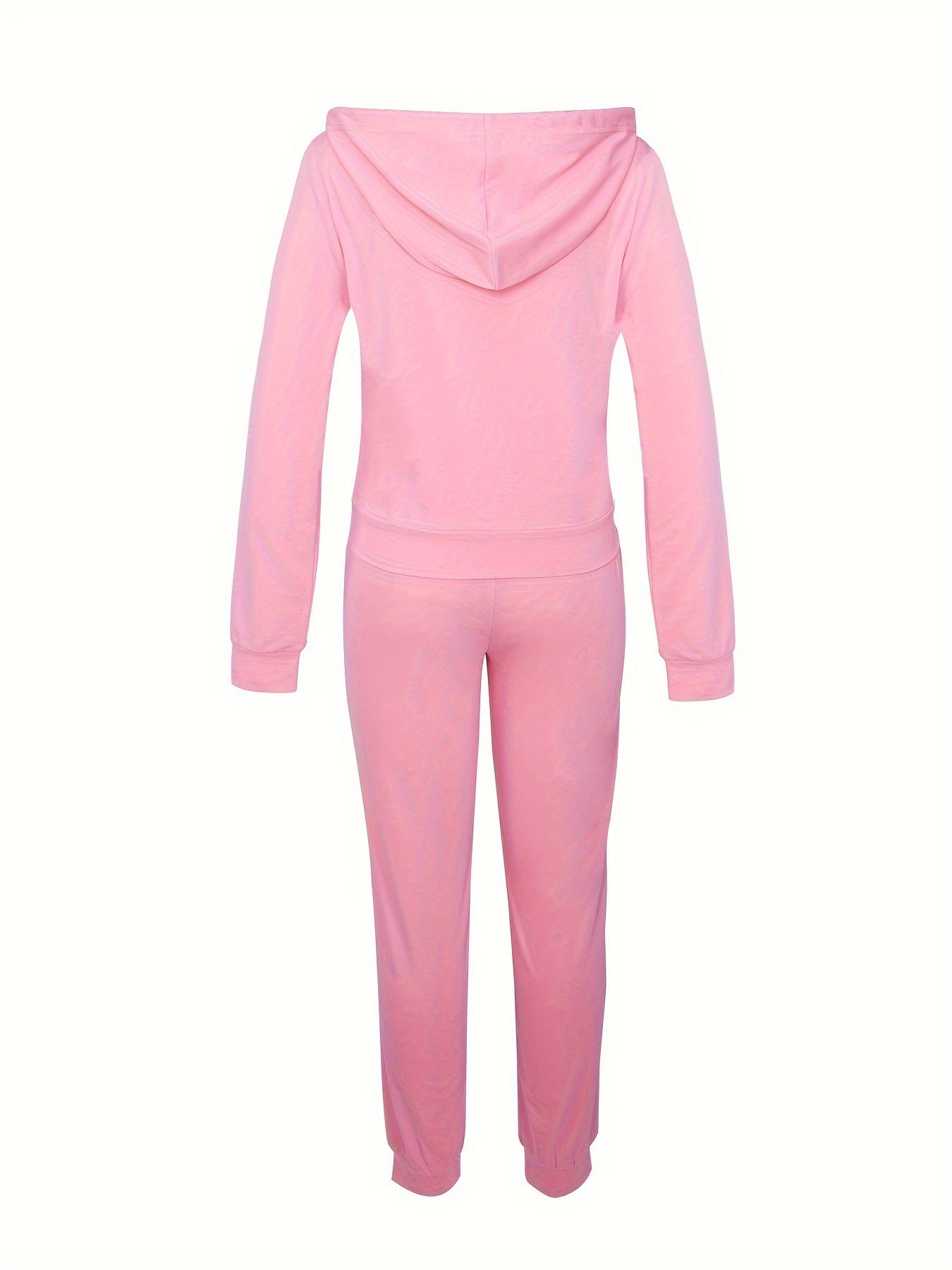 Women Printed Solid Top and Pants Sporty 2-Piece Set 7