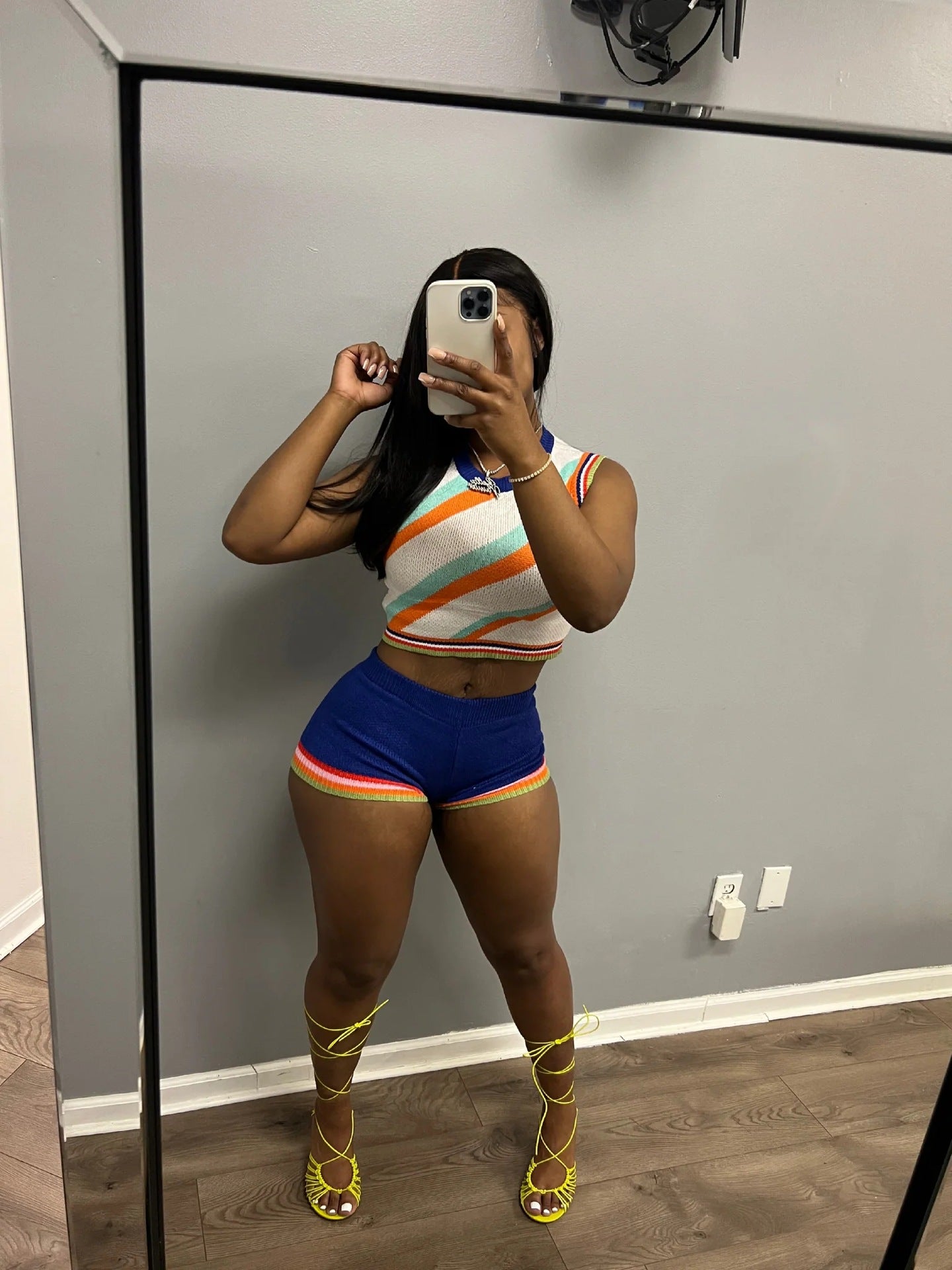 Women Tank Top and Shorts Sweater Two Piece 14