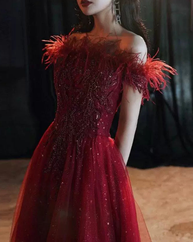 Women Summer Off Shoulder Formal Party Evening Dress（Processing time need 3-6 days） 4