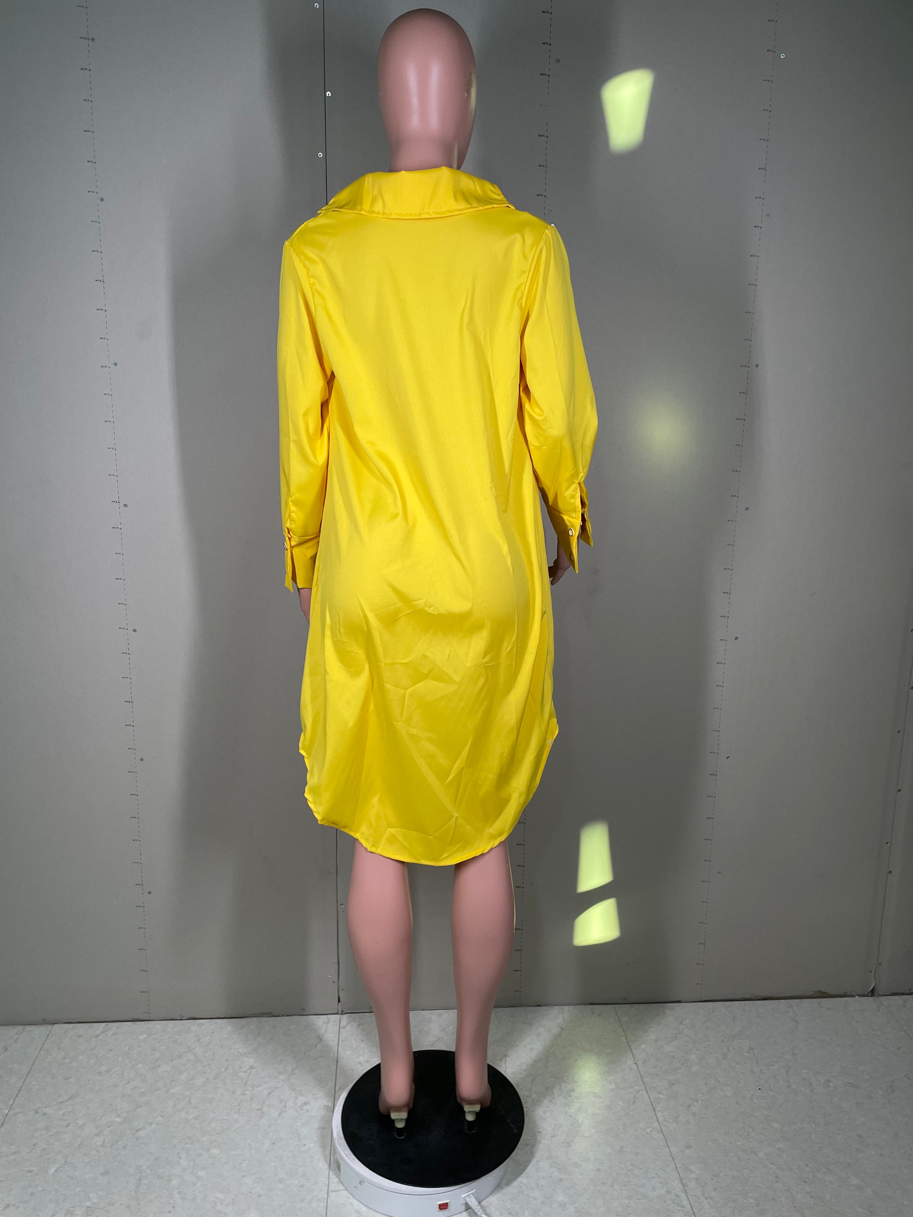 Women's nightclub low cut deep v sexy solid color dress 17