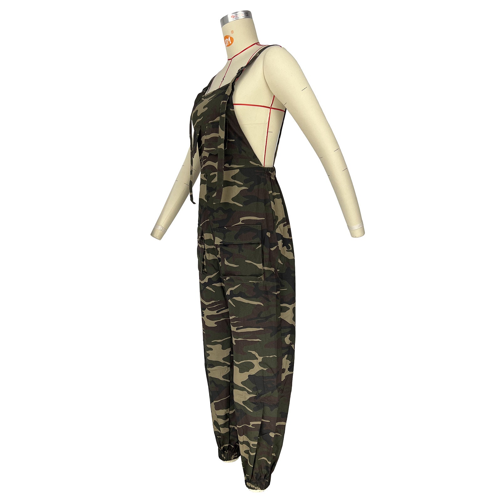 Casual Women's Loose Camo Cargo Jumpsuit Overalls 11