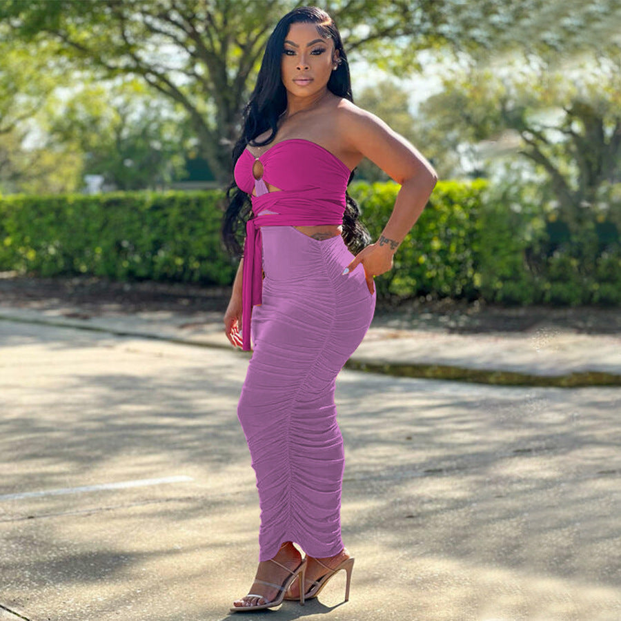 Women Summer Irregular Color Contrast Dress 10