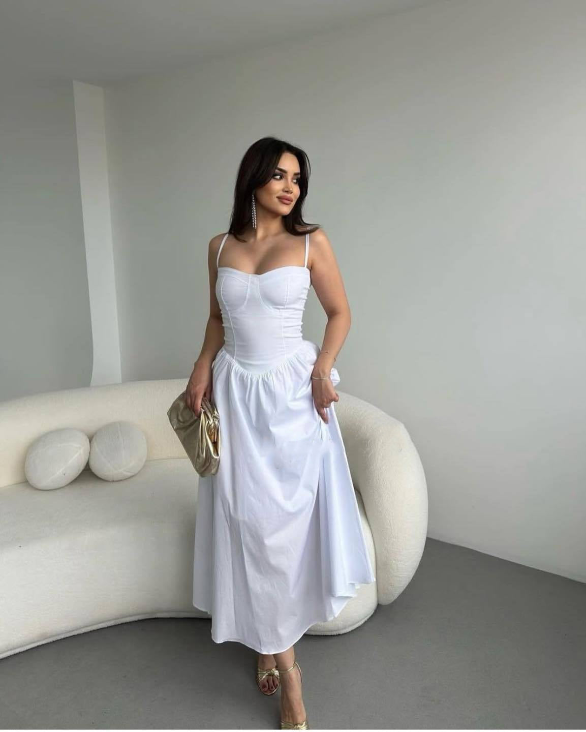 Women Summer Strapless French Sexy Dress 14