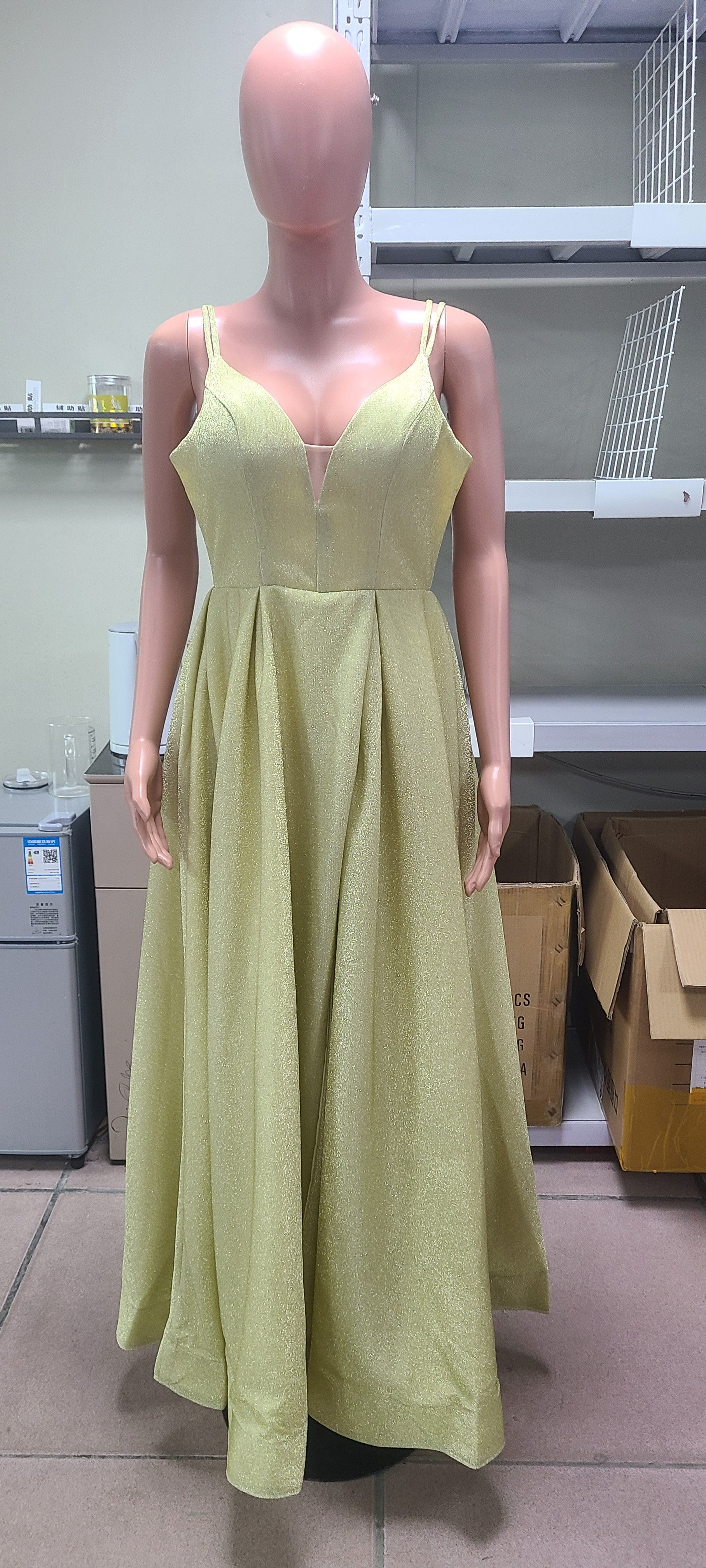 Women Formal Party V-Neck Sequined Strapless Party Bridesmaid Formal Party Evening Dress（Processing time need 3-6 days） 9