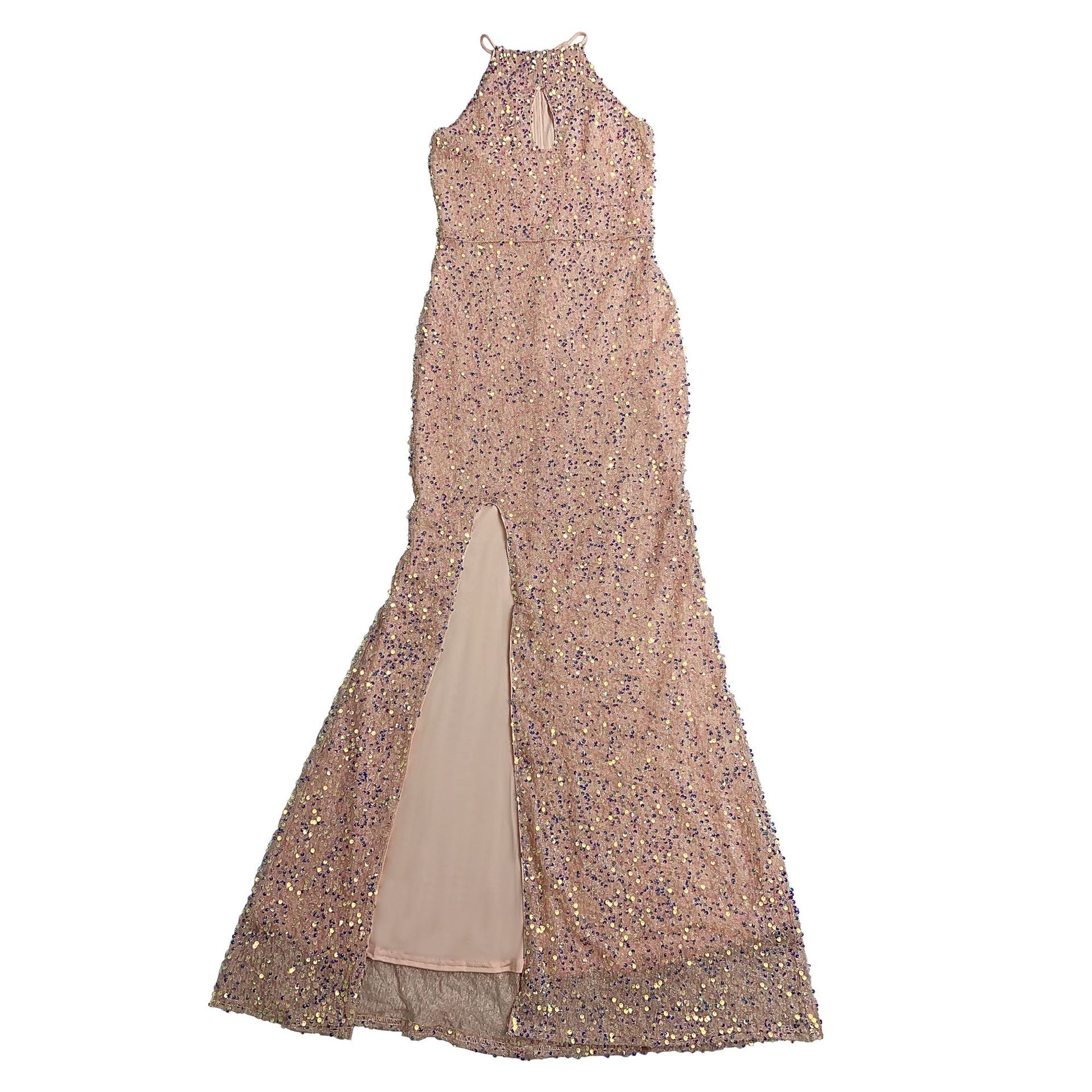 Women's Chic Sexy Sequined Split Fashionable Dress 12