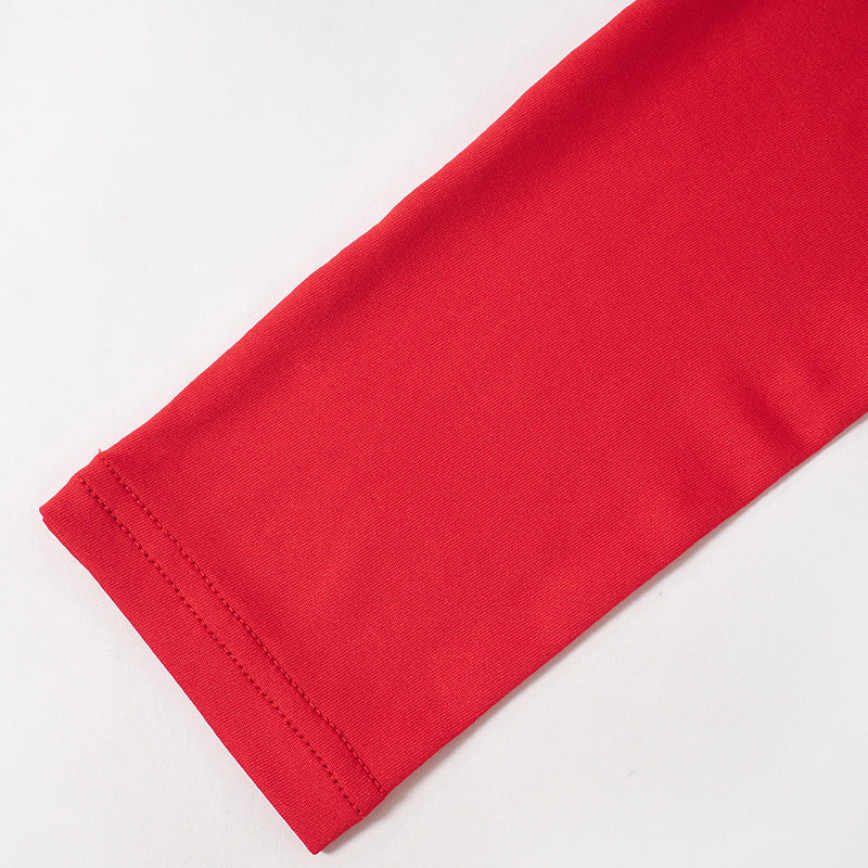 Women Fall Winter Irregular Long Sleeve Cut Out Dress 16