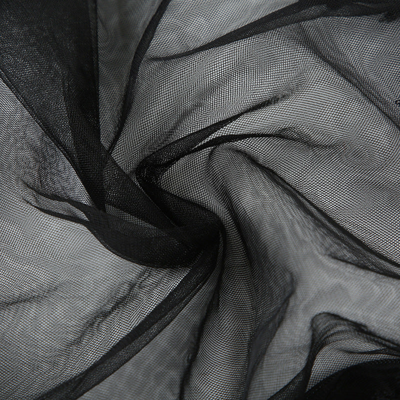 Women's See-Through Mesh Lace Strap Nightdress 26