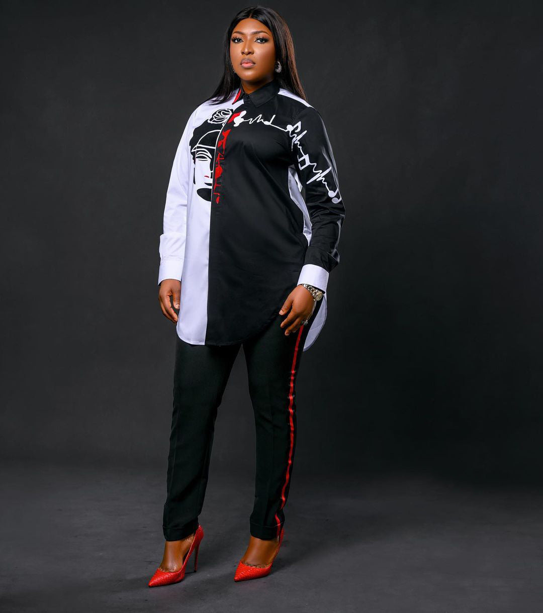 Women Autumn Casual Print Long-Sleeve Shirt 6