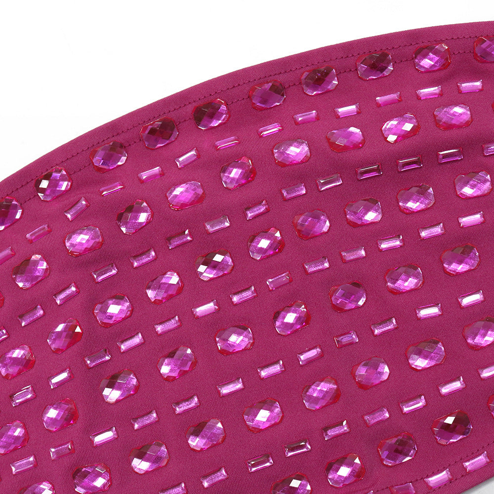 Women Strapless Top and Bodycon Skirt with Neck 15