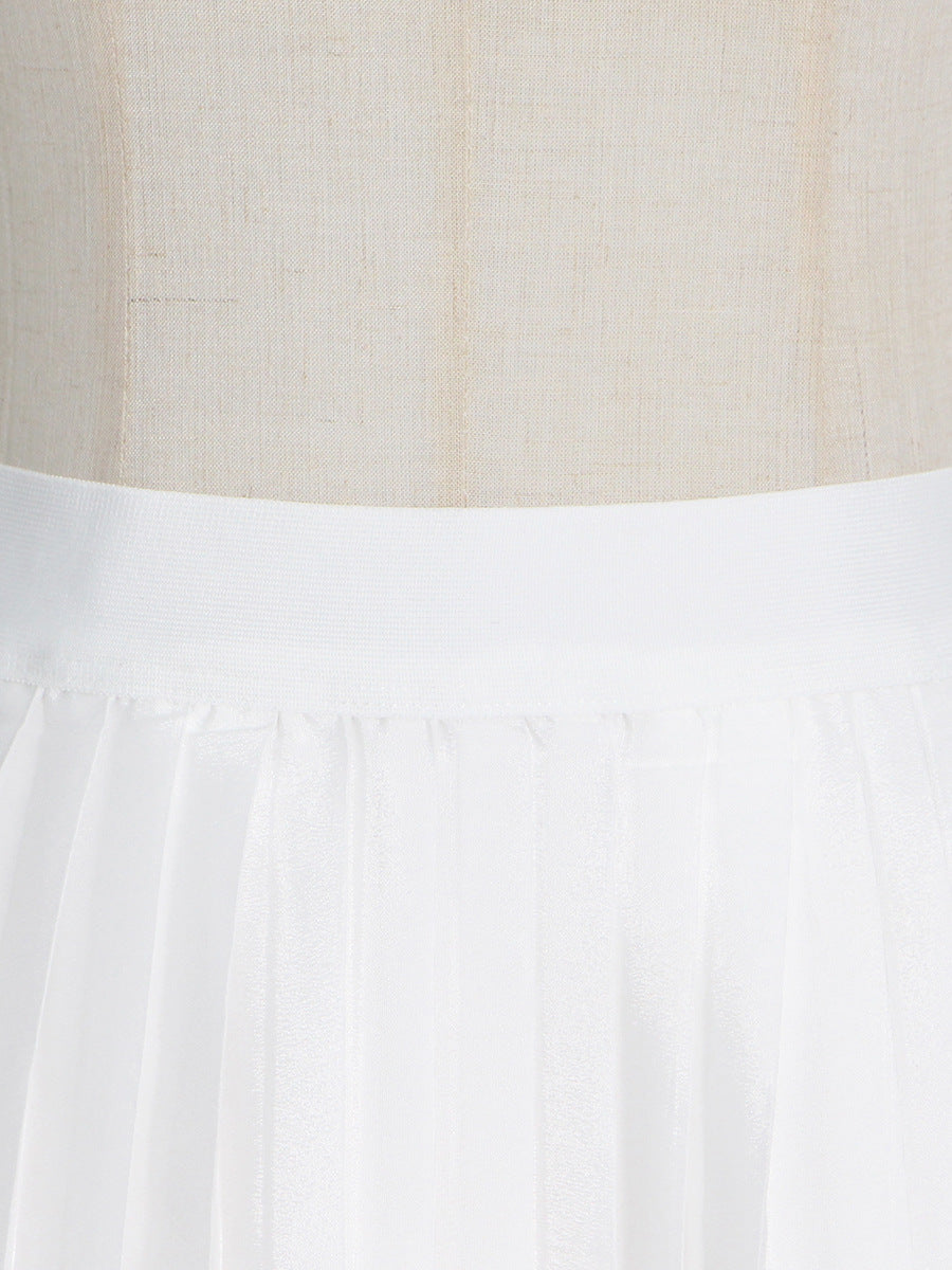 Fashion Two-Piece Spring Round Neck Sleeveless Slim Waist Irregular Two Piece Set 29