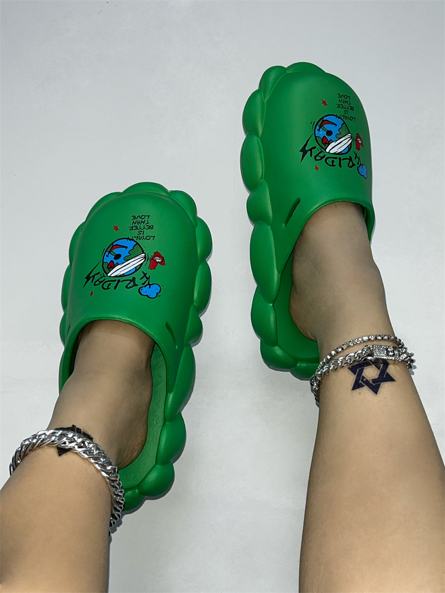 Spring And Summer Women's Shoes Sandals And Slippers Couple Eva Waterproof Women Slippers 123