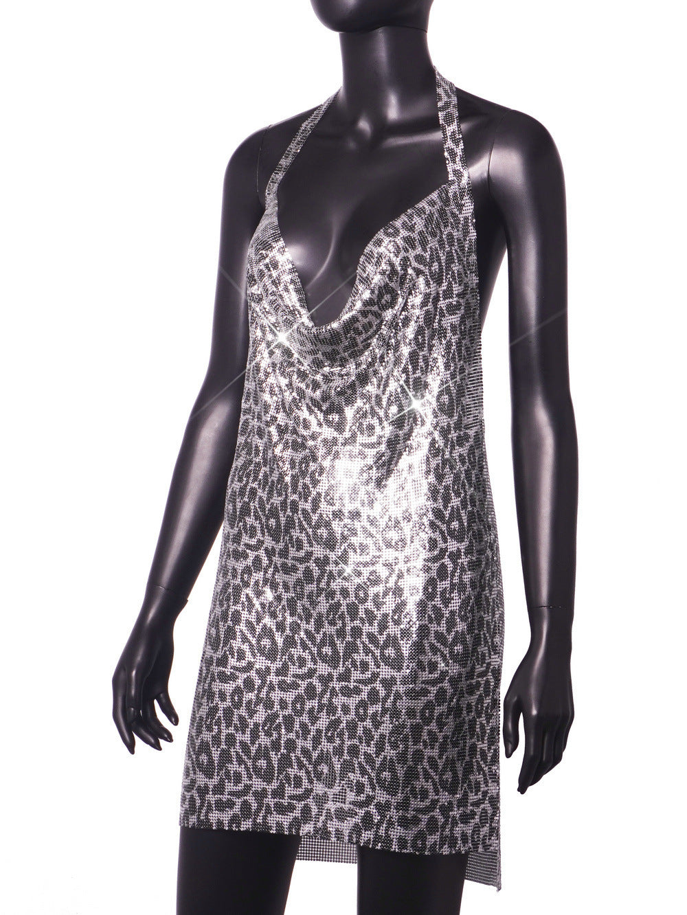 Sexy Metal Sequin Strap Night Club Dress 28