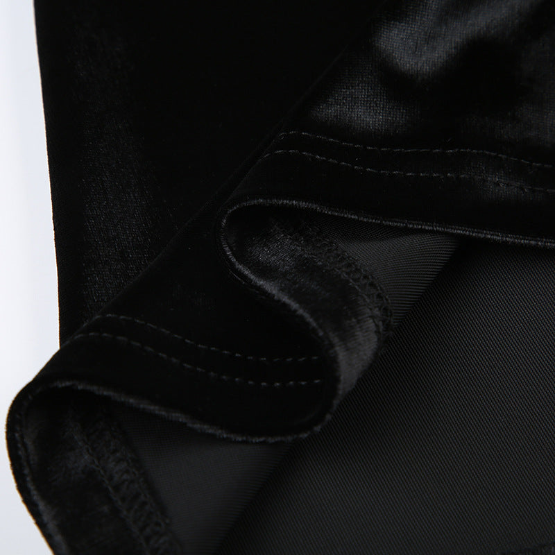 Sexy Lace Patchwork Solid Color Chic Elegant Slim Long Skirt 21