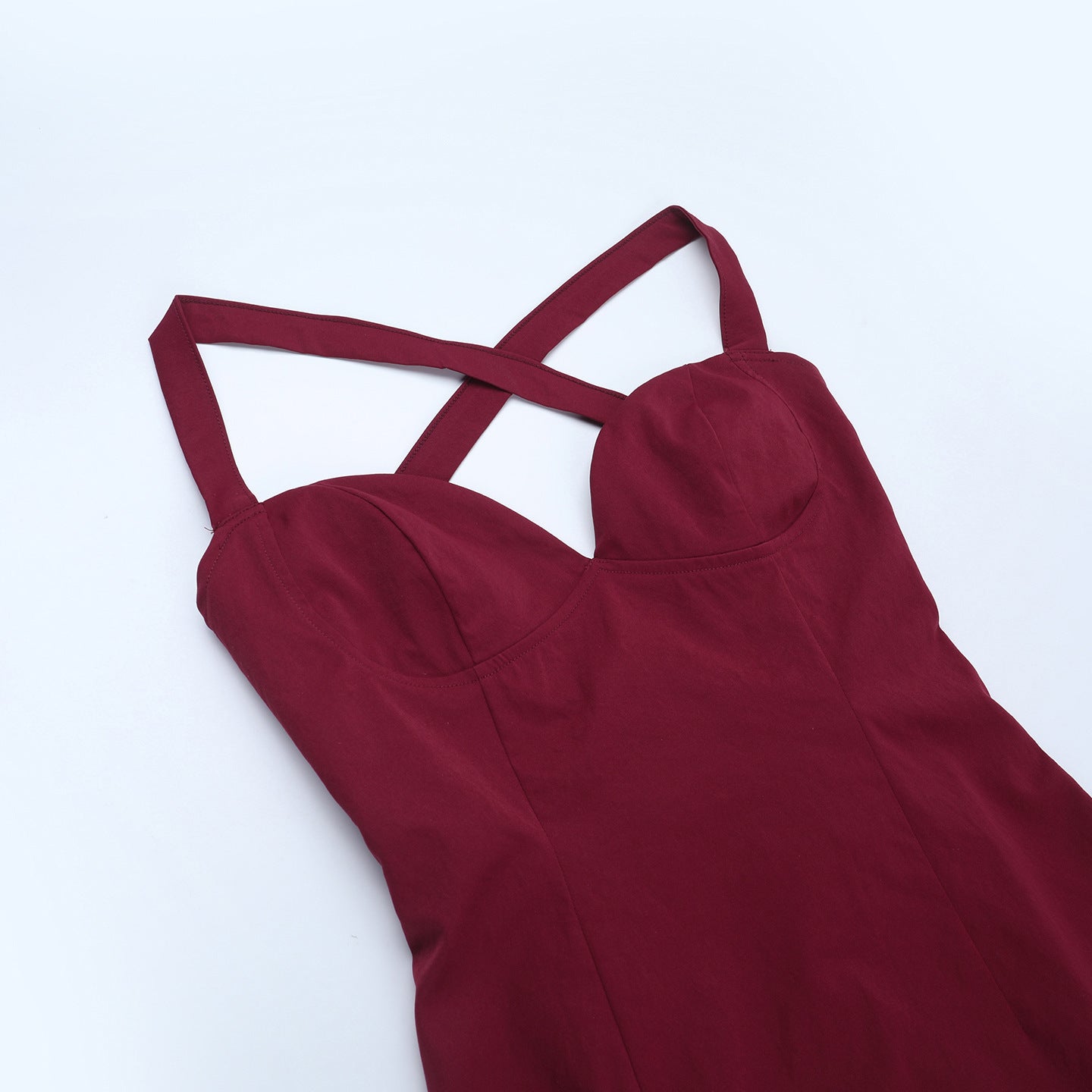 Women summer elegant Backless Halter Neck irregular Dress 12