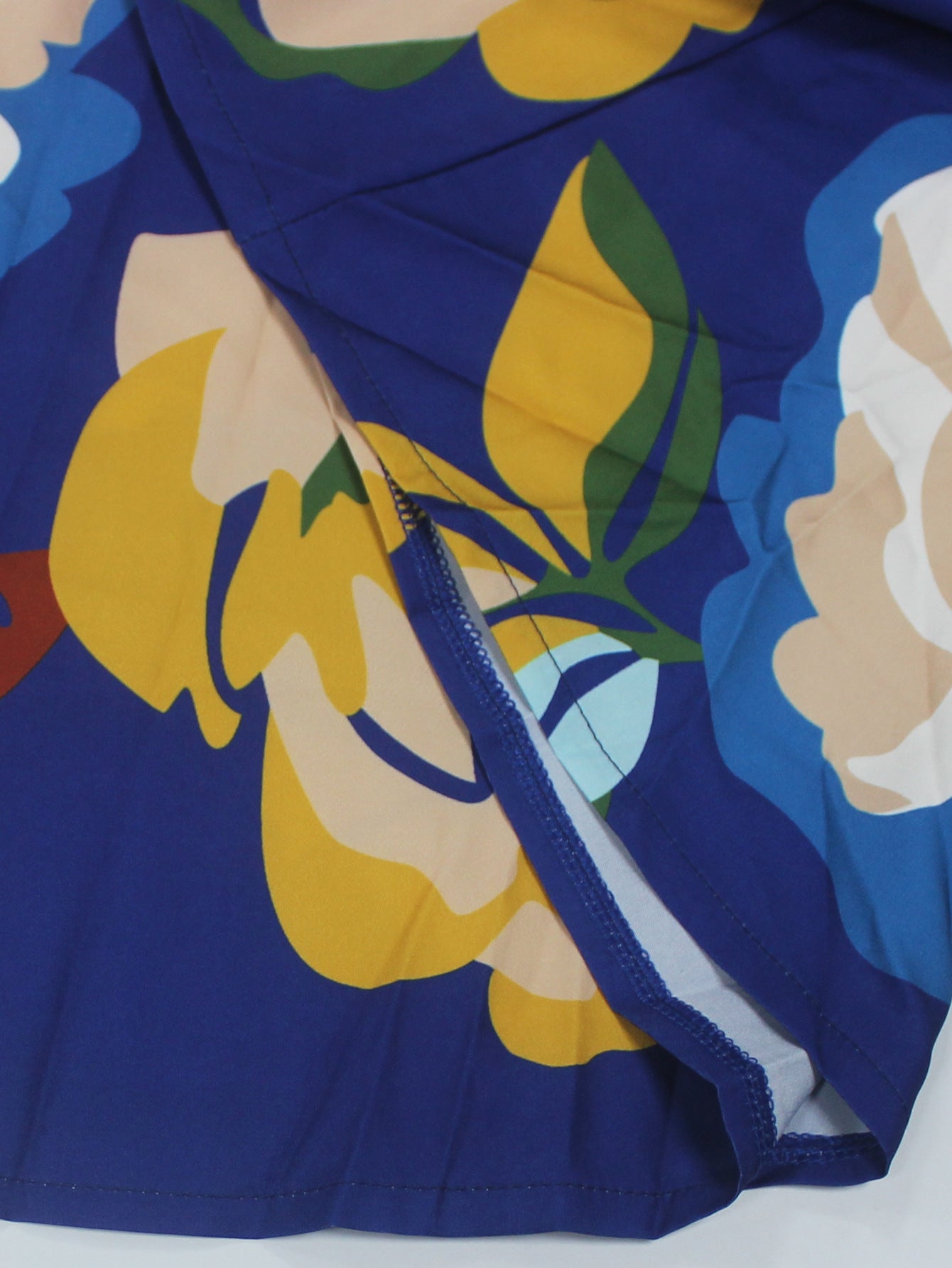 Plus Size Women Elegant V-Neck Short Sleeve Dress 11