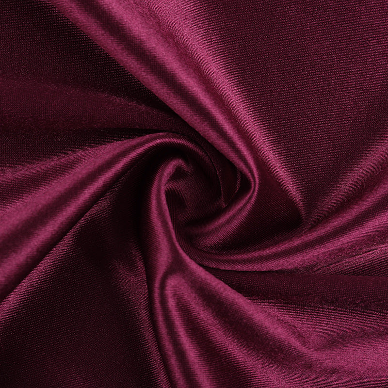 Sexy One Shoulder Hollow-Out Satin Maxi Dress Chic Gown 18