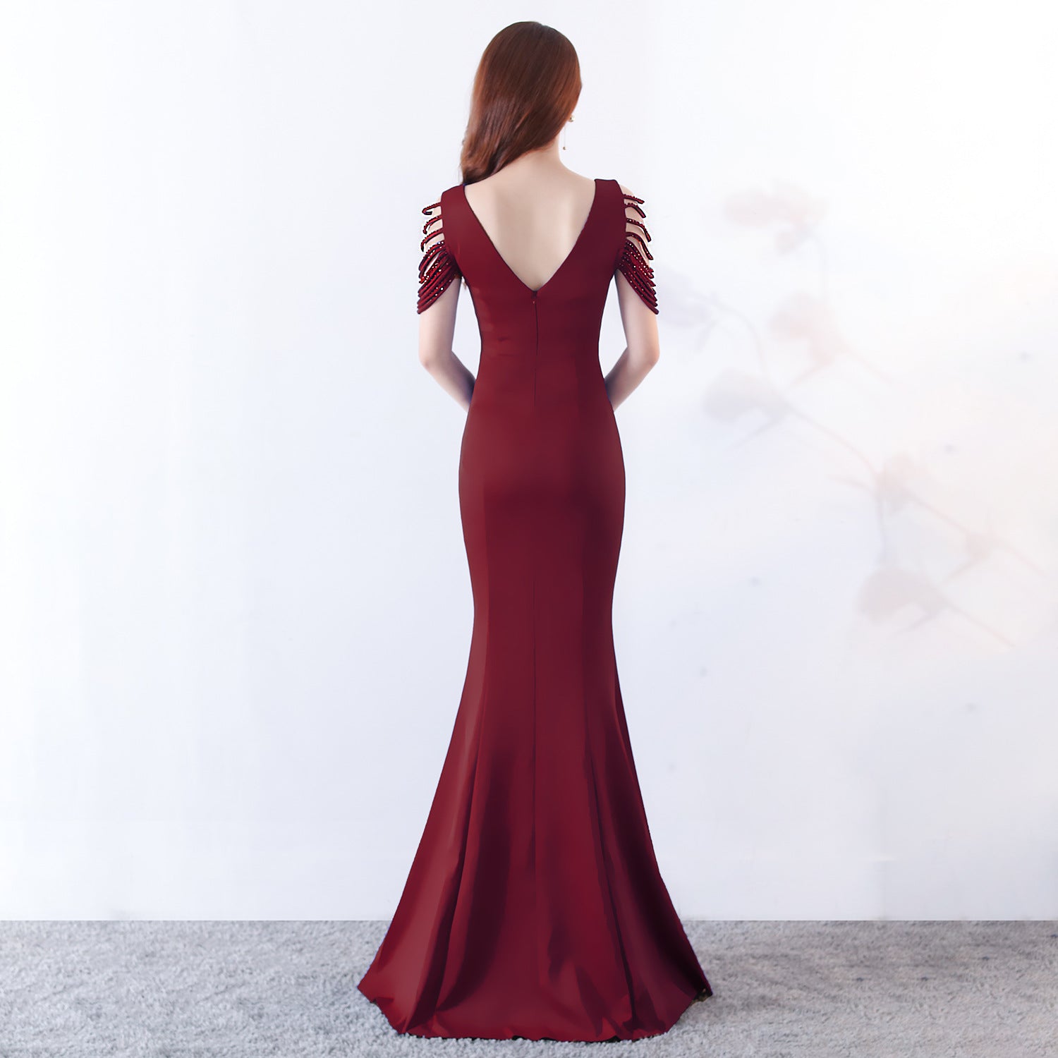 sexy fishtail dress bride wedding toast clothing 16