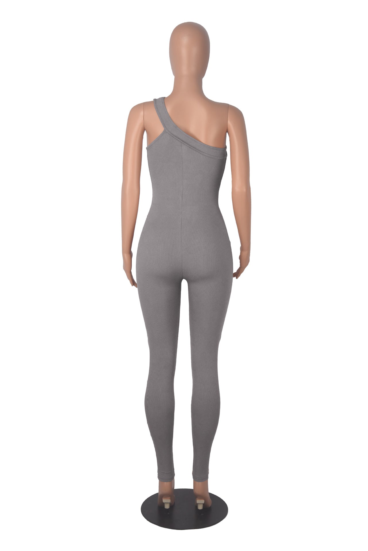 Quick-Drying Ribbed Yoga Jumpsuit One-Piece Sleeveless Stretch Tight Fitting Romper 23