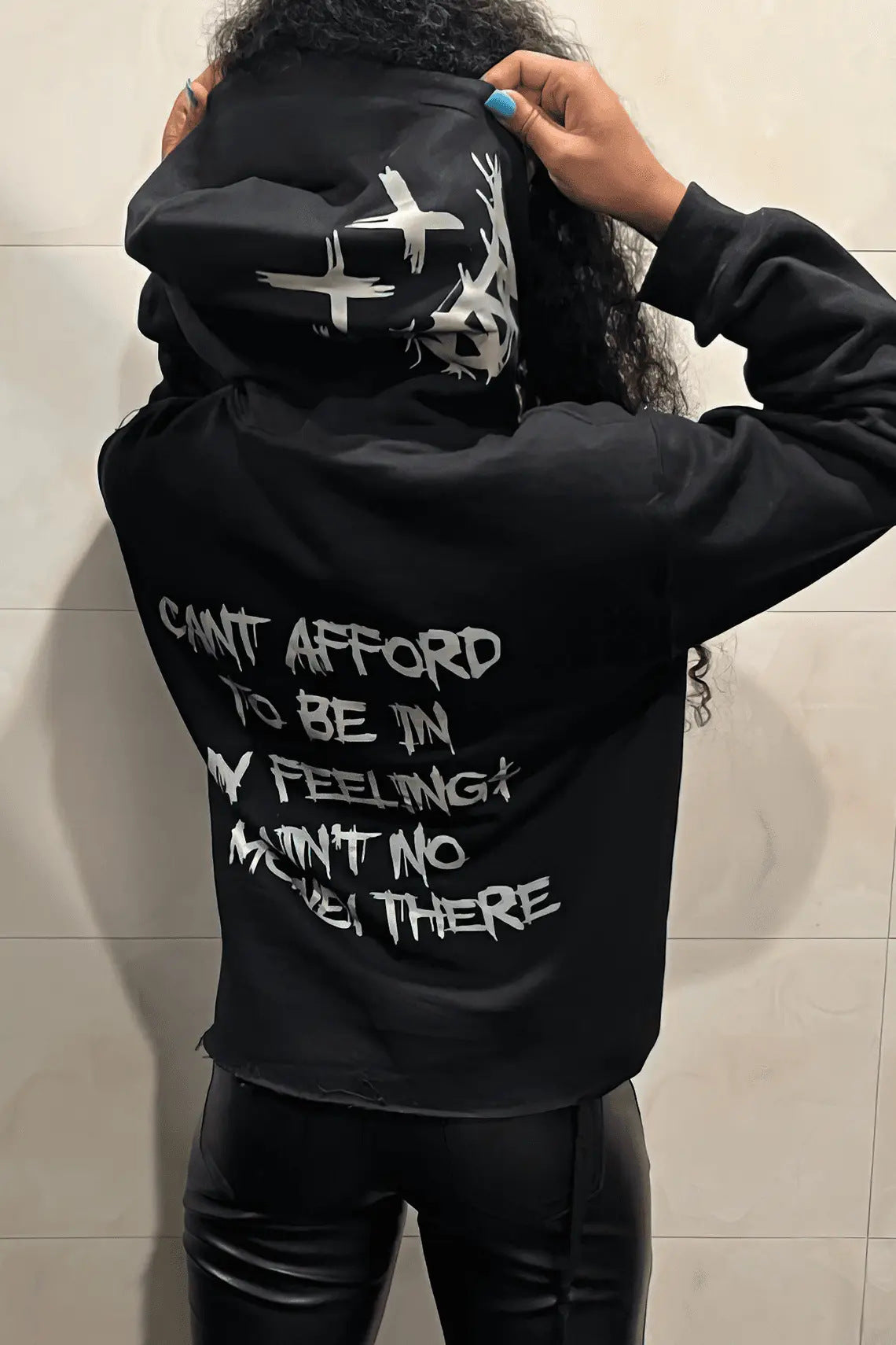 Casual Hooded Women's  Female Letter Print Pocket Hoodies 5