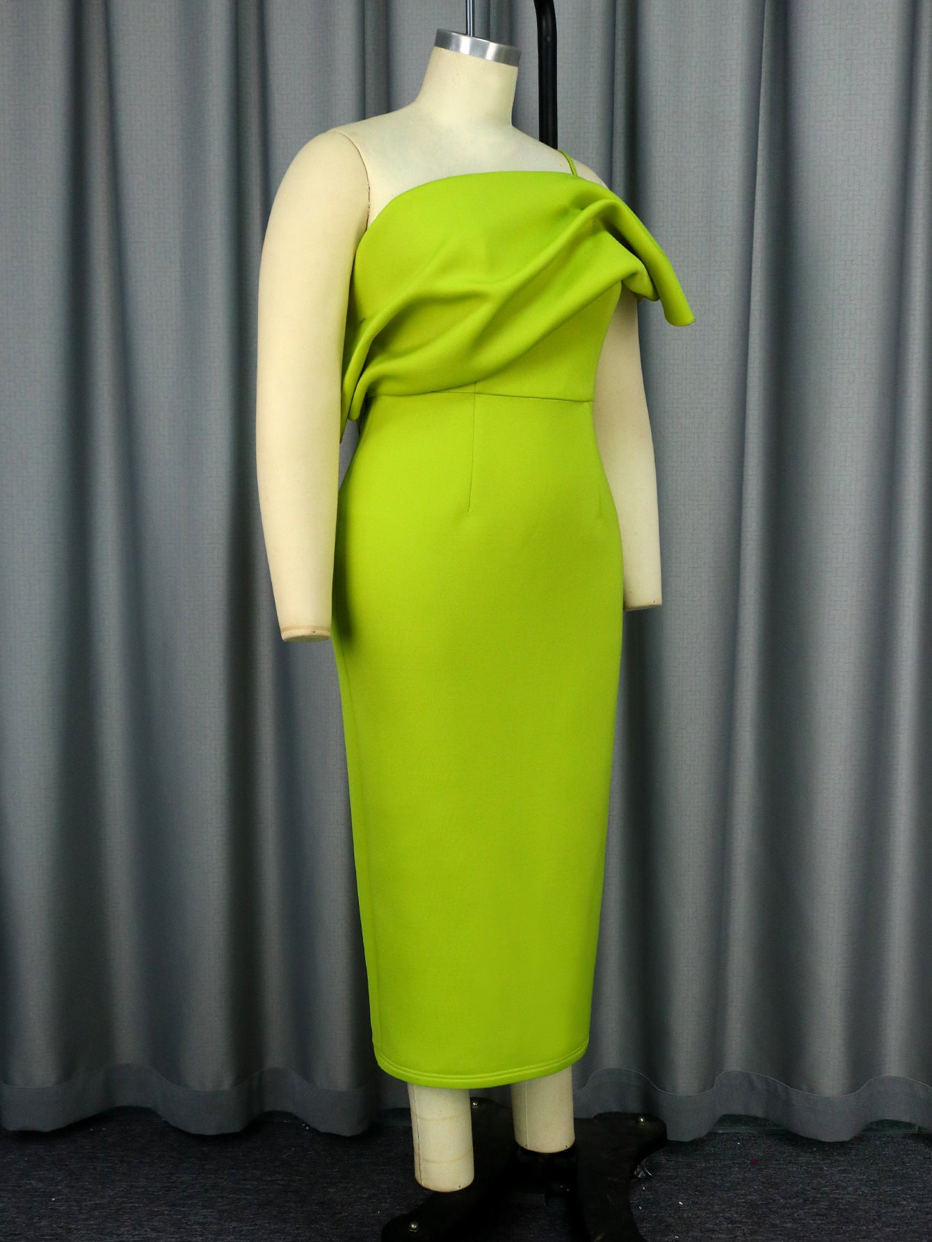 Solid Color Sexy Strap High Waist Formal Party Dress 8