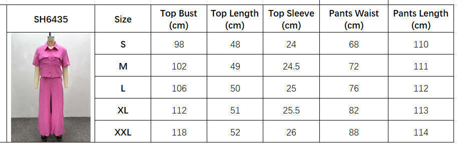 African Women career solid short-sleeved shirt with wide-leg pants two-piece set 15