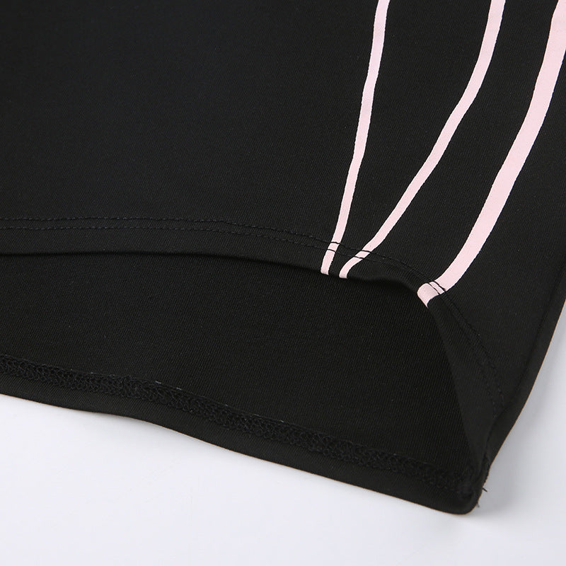 Women Stripe Print Off Shoulder Strapless Bodycon Dress 13