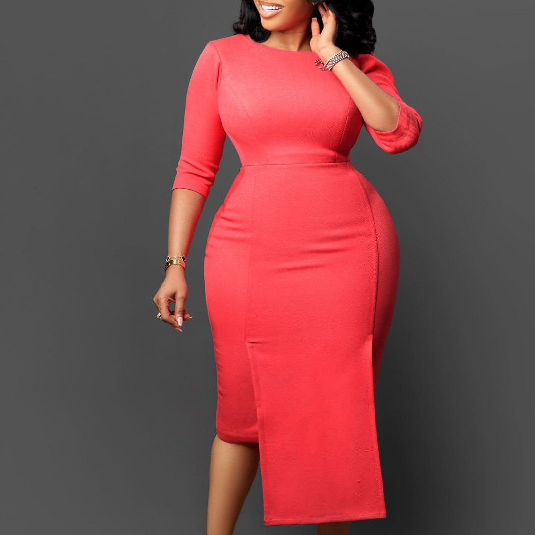 Ladies Fashion Chic Tonol Office Bodycon African Dress 9