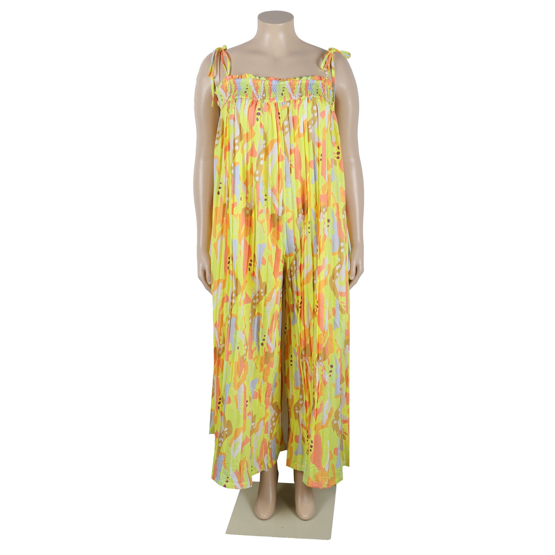Sexy printed suspenders pleated wide-leg suspenders Jumpsuit 18