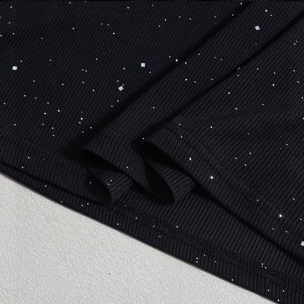 Summer Slimming Lace-Up Low Back Beaded Strap Dress for Women 12