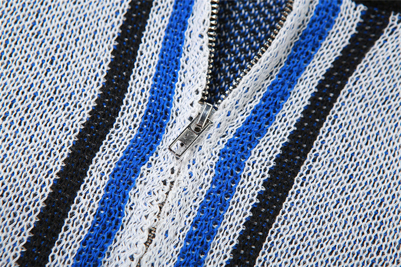 Women Letter Knitting Ribbed Top and Skirt two-piece set 52