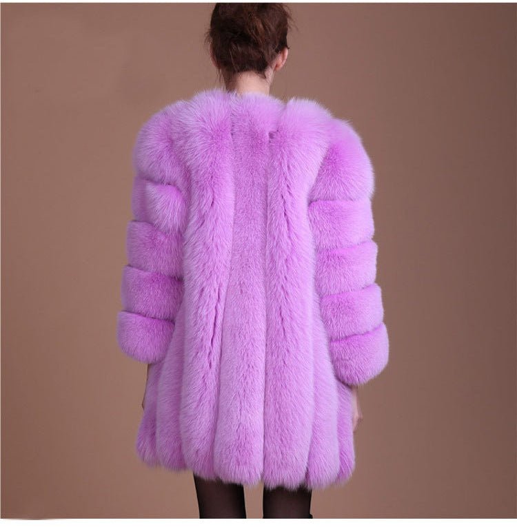 Women's Faux Fur Jacket Autumn And Winter Faux Fur Coat 24