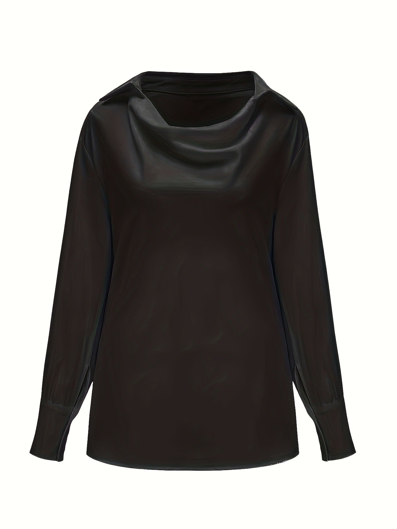 Women Fall Long Sleeve Solid Top Shirt 15