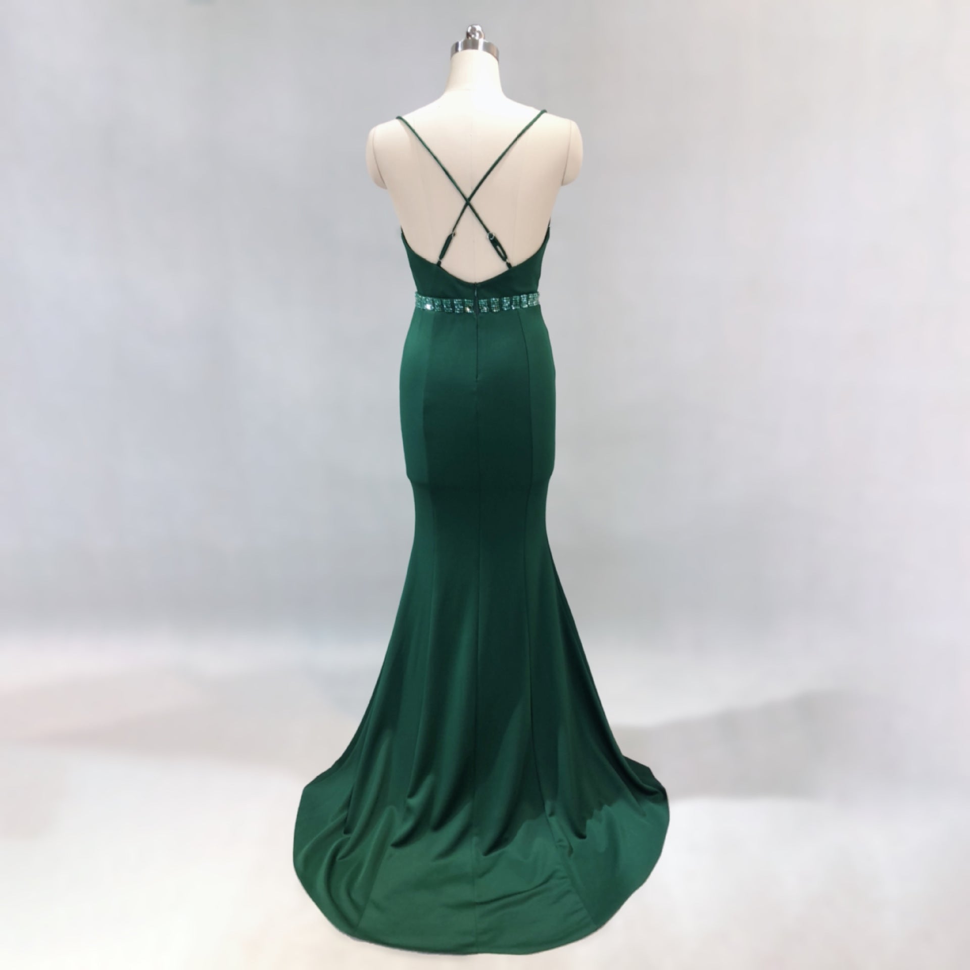 Trailing sexy slim evening dress Slim Fit Bodycon annual meeting host party club evening dress 35