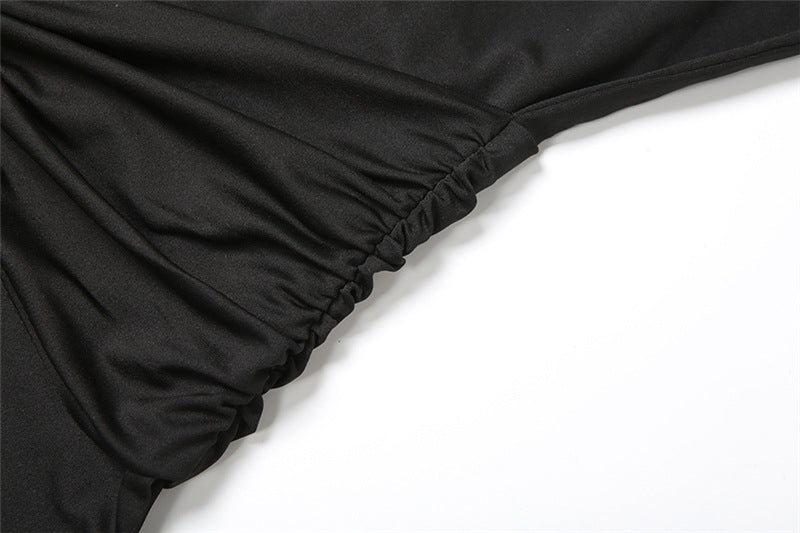 Fashion Women's Solid Color Semi-Turtleneck Metal Button Sleeveless Slim Sexy Dress 12