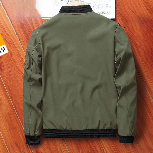 Men's Casual Zip Stand Collar Jacket 12