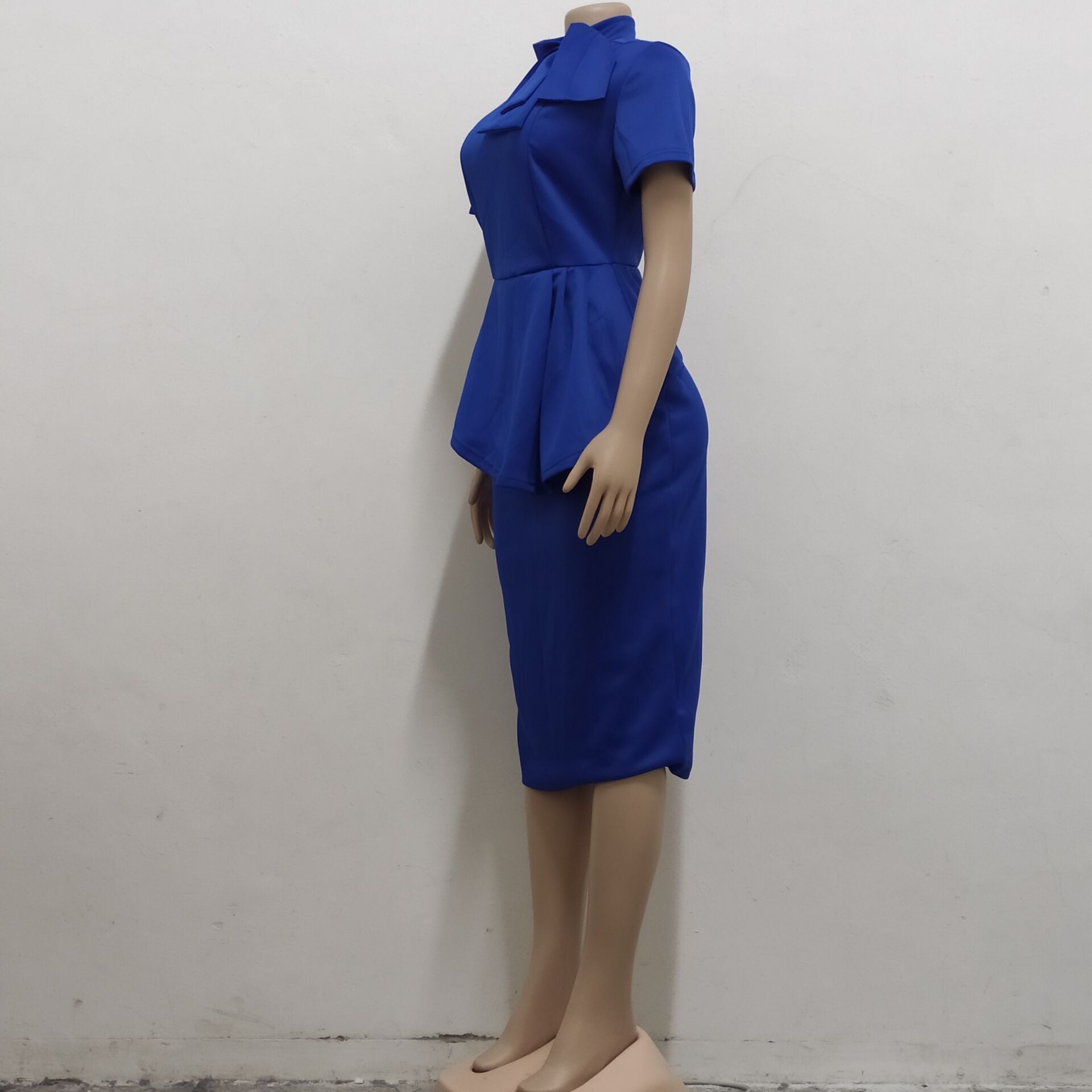 Women Sexy Bowknot Short-sleeved Bodycon Dress 28