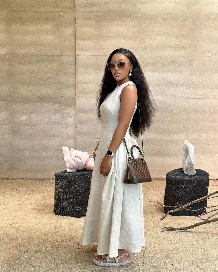 Summer Sleeveless Women's Loose A-Line Dress 6