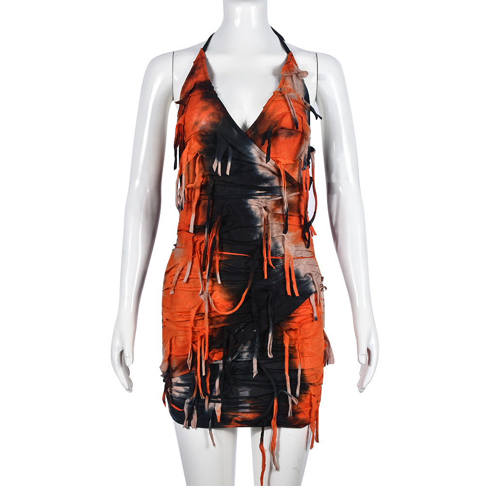 Summer Halter Low Back Sexy Dress 7